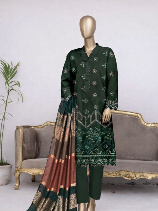 3pc party wear Fully Embroidery | Bin Nisar Pakistani Clothing