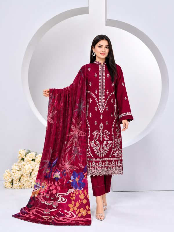 Party Wear Dress, Heavy Embroidered 3PC | Pret Collection | Bin Nisar Pakistani Clothing