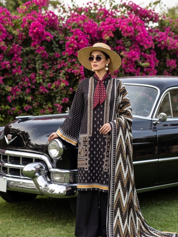3PC Black Lawn Suit | Summer Collection | Bin Nisar Pakistani Clothing