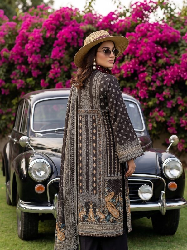 3PC Black Lawn Suit | Summer Collection | View | Bin Nisar Pakistani Clothing