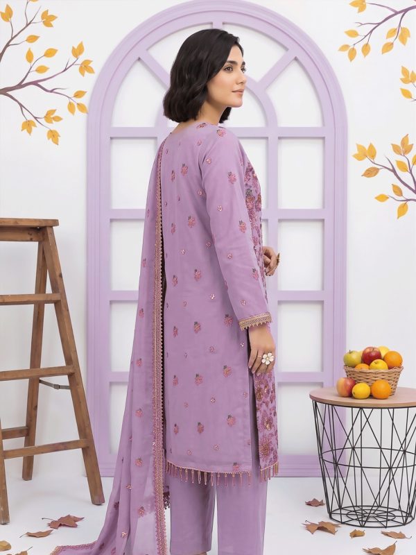 3PC Party Wear Shafoon Fully Embroidered Stitched Suit | Luxury Pret Collection | View | Bin Nisar Pakistani Clothing