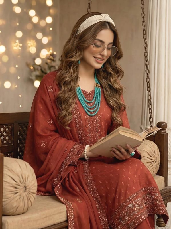 3pc Luxury Barosha Embroided Lawn | Summer Collection | View | Bin Nisar Pakistani Clothing