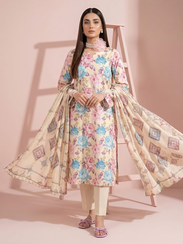 3PC Crystal Lawn By Bin Nisar | Bin Nisar Pakistani Clothing