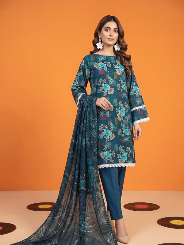 3PC Crystal Lawn By Bin Nisar | Summer Collection | Bin Nisar Pakistani Clothing