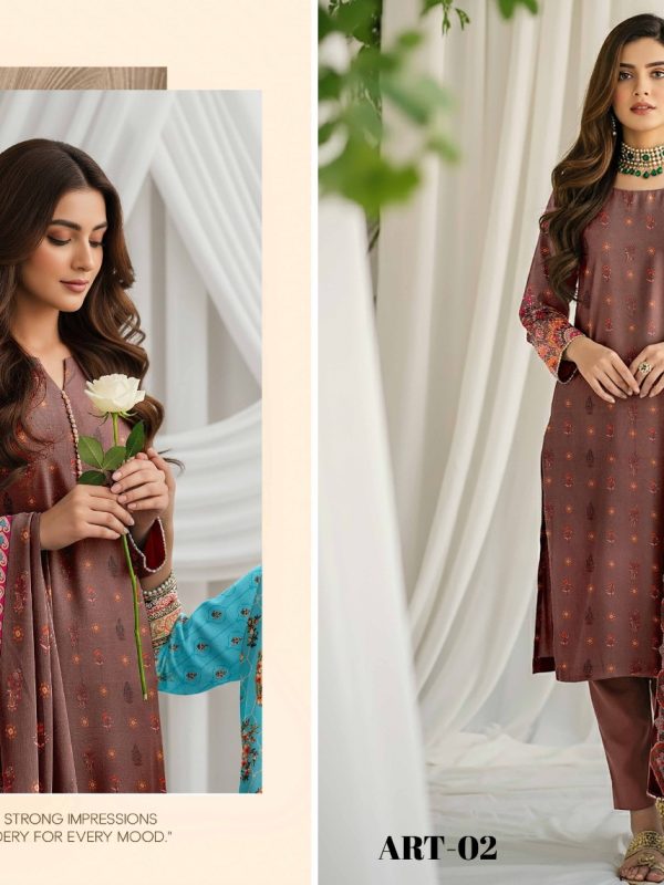 3PC Anarkali Allover Printed Lawn | Summer Collection | View | Bin Nisar Pakistani Clothing