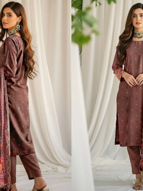 3PC Anarkali Allover Printed Lawn | Summer Collection | View | Bin Nisar Pakistani Clothing