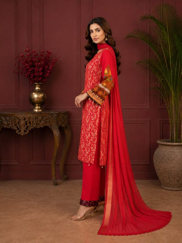 3PC Digital Fully EMB Paper Print Lawn | Summer Collection | View | Bin Nisar Pakistani Clothing