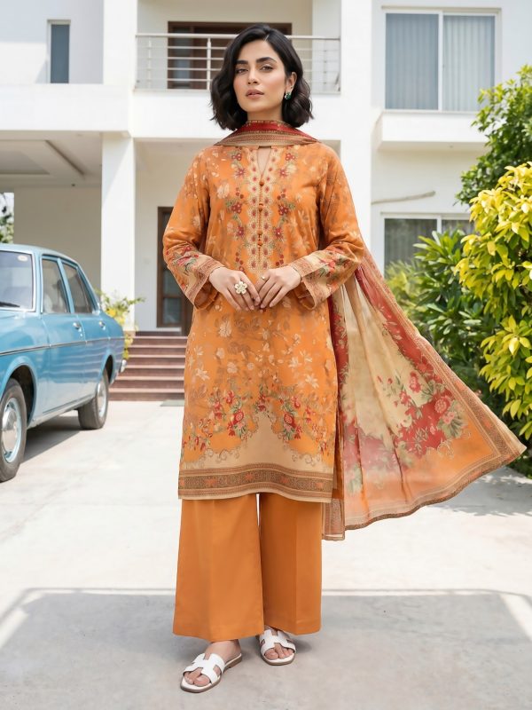 3PC Crystal Printed Lawn | Summer Collection | Bin Nisar Pakistani Clothing