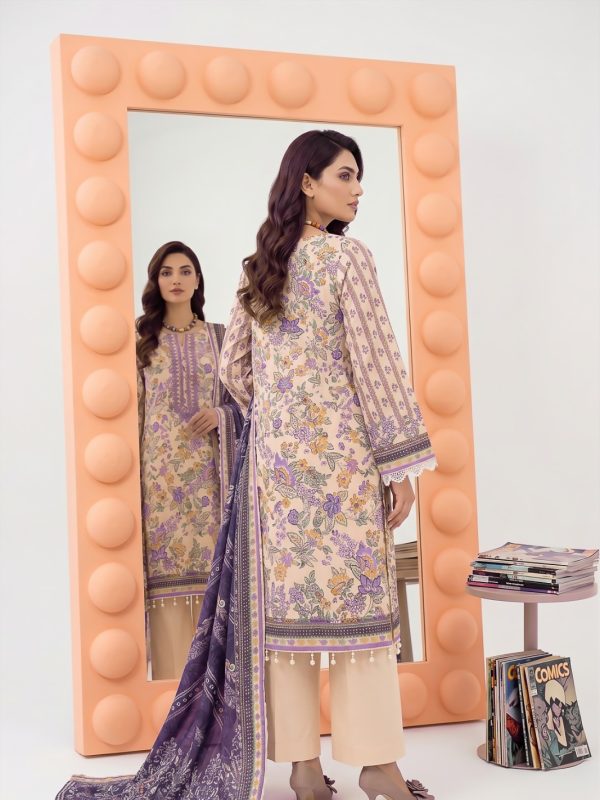 3PC Crystal Embroidered Lawn | Summer Collection | View | Bin Nisar Pakistani Clothing