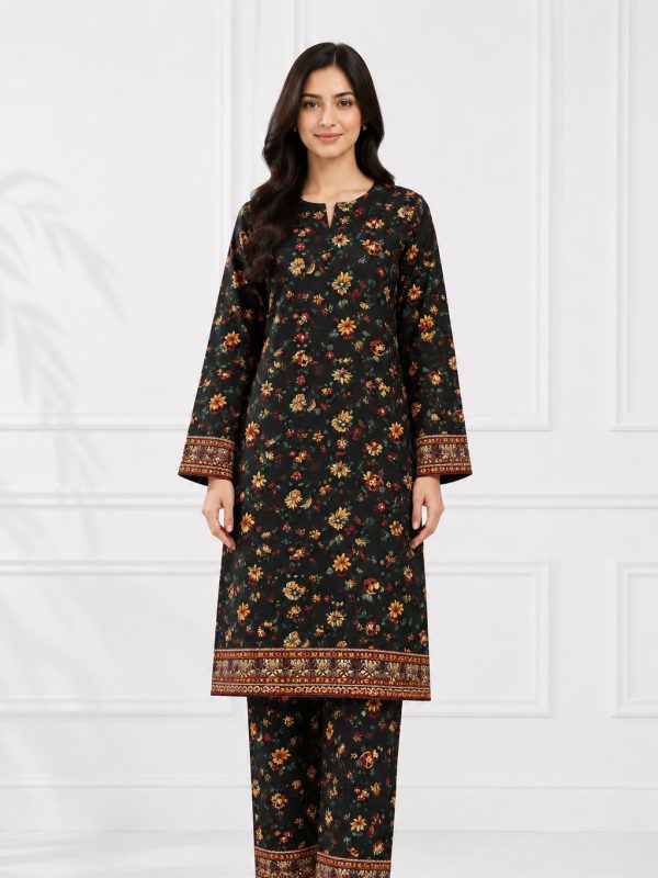 2PC Print Crystal Allover Lawn | Summer Collection | Bin Nisar Pakistani Clothing