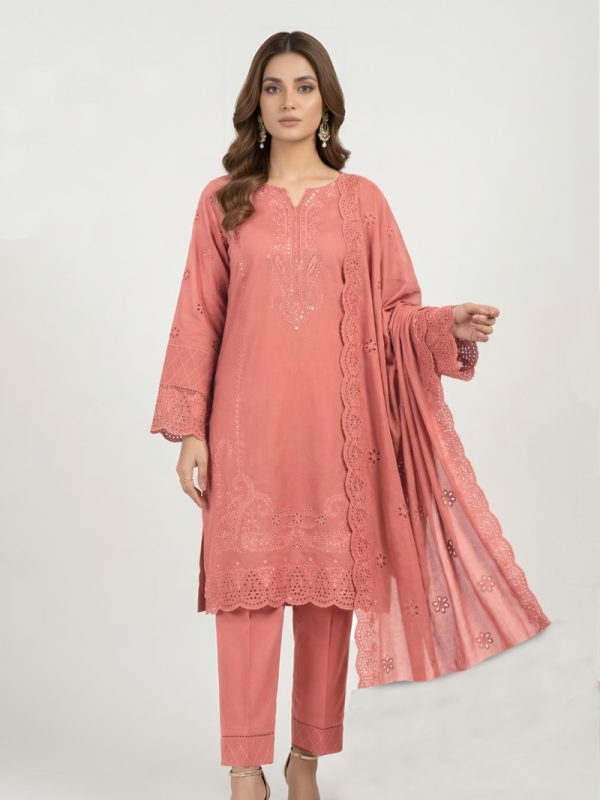 3PC Embroidery Lawn With Voil Emb Dupatta | Summer Collection | Bin Nisar Pakistani Clothing